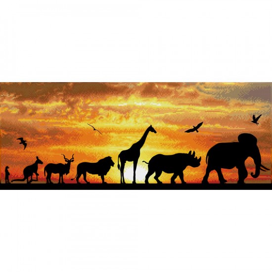 Diamond Art - Ciel d'Afrique 14.4x31.5"